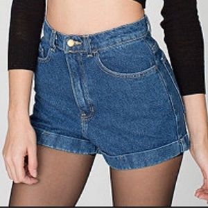 American apparel high waisted shorts
